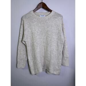 Old Navy Cozy Knit Crewneck Sweater Beige Heather Long Sleeve Pullover S